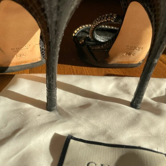 Gucci Glitter Sandals High Heels - Picture 6 of 7